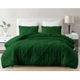 thumbnail image 2 of DNG Creations 3 Piece Diamond Ruffle Comforter 100% Egyptian Cotton, 800TC - Solid Green Colour - Super Soft 550 GSM All Season ( Oversized King - Size ), 2 of 6