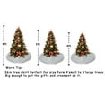36 Inch Upgraded Faux Fur Christmas Tree Skirt Snowy White Plush Skirt