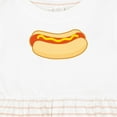 thumbnail image 4 of Inktastic Funny Hot Dog Girls Baby Dress, 4 of 5