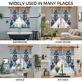 thumbnail image 3 of Nautical Anchor Swag Valances for Windows 2 Pack, Kitchen Window Curtains 36 Inch Length, Vintage Navy Blue Wooden Boards Country Privacy Swag Curtains for Living Room/Bathroom 36"x36", 3 of 8