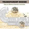 thumbnail image 4 of 8PCS Syrian Hamster Tube Set,Transparent Pet Cage Curvy Tunnel Kit DIY Dwarf Hamster Toy Tube Small Animal External Accessories Adventure Pipe for Mice Rat, 4 of 6