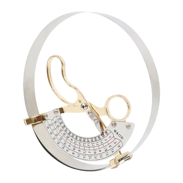 Regla para sombreros de acero inoxidable, transparente, ligera, para tallas de sombreros. SG