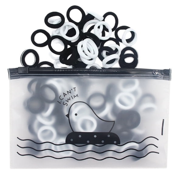 Yauxim Hairband 100pcs Hair Bobbles for Women Girl Hair Scrunchies Ponytail Holder Elastic Hairbands Christmas