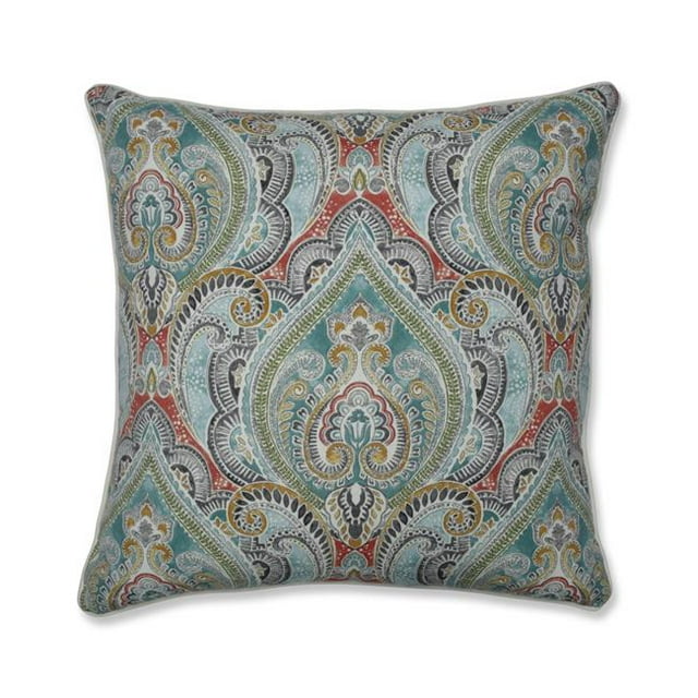 Pillow Perfect 621227 25 Po Coussin de Sol de Récif Extérieur et Intérieur Assez Spirituel&44; Bleu