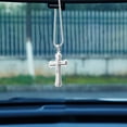 thumbnail image 4 of BRIGHTFUFU Adorno colgante para coche, cruz, decoración para espejo retrovisor de coche, colgante decorativo, 4 of 7