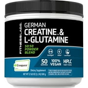 German Creatine & L-Glutamine | 1.1 lbs | Powder for Men and Women | by Fitness Labs