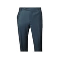 thumbnail image 5 of Men's MONO Turkey Slacks 100% Wool Plain Front Regular Fit 2501-17 D. Teal, 5 of 5
