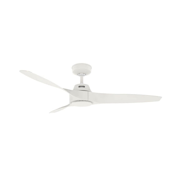 Restored Hunter Fan 52 inch Casual White Ceiling Fan with 3 Blades, Indoor/Outdoor Ceiling Fan for Living Room, Bedroom, Farmhouse, Kitchen, Porch (Refurbished)