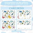 thumbnail image 2 of Credit Debit Card Skin Sticker Cover Waterproof Scratch-Resistant and Attractive Card Skin Custom 4 Styles for Credit Debit Transportation Card (Cute Dinosaur), 2 of 8