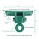 thumbnail image 3 of Perchas giratorias BETOOLL de 1090 kg de capacidad, color verde pesado (2 unidades), 3 of 6