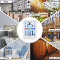 thumbnail image 4 of Yulucky Plastic Smart Thermometer Intelligent Magnetic Thermometer Hygrometer Indoor, 4 of 6