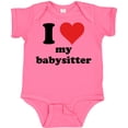 thumbnail image 3 of Inktastic I Heart My Babysitter Boys or Girls Baby Bodysuit, 3 of 5