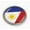 Semi-Flexible Aluminum Bezel, variant on Flag of Philippines | 3D Domed CAR Emblem Badge Sticker Chrome Metal Round Bezel