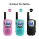 thumbnail image 3 of Walkie Talkie portátil de mano para niños, radios de 2 vías, 3 km de largo alcance, educativo, inter Meterk  Rosa, 3 of 7