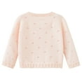 thumbnail image 5 of Annhoo Baby Girl's Cardigan Sweaters Trendy Thin Long Sleeve Hollow out Knit Tops Cute Solid Button down Outwear, 5 of 6