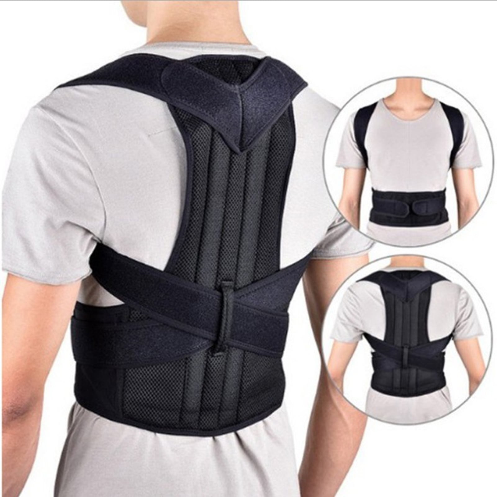 FireZ Posture Corrector Breathable 360 Degree Coverage Comfortable to Wear Adjustable Back Brace Clavicle Support for Rounded Shoulder(2XL)