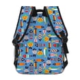thumbnail image 4 of Fotbe Cute Flat Fish Pattern Casual Backpack for School, Travel, and Outdoor Activities - Durable, Lightweight, and Comfortable, 4 of 5