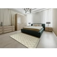 thumbnail image 5 of Ahgly Company Machine Washable Indoor Square Abstract Camel Brown Area Rugs, 6' Square, 5 of 7