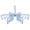 Blue, variant on Hvxrjkn Sock Drying Rack 24 Clips Plastic Laundry Clothes Hanger Rotatable Hanger Dryer Foldable Portable for Socks Underwear Baby Clothes