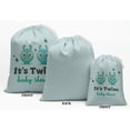 thumbnail image 2 of Darling Souvenir Blue Twins Baby Shower Party Supplies Favor Bags Gift Pouches 15 Pieces, 2 of 5