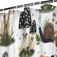 thumbnail image 3 of Brown Mushroom Plant White Pattern Shower Curtain 36"x72" ,Bathroom Decorative Shower Curtains Set with 12 Hooks,Modern Waterproof Washable Shower Curtain, 3 of 6