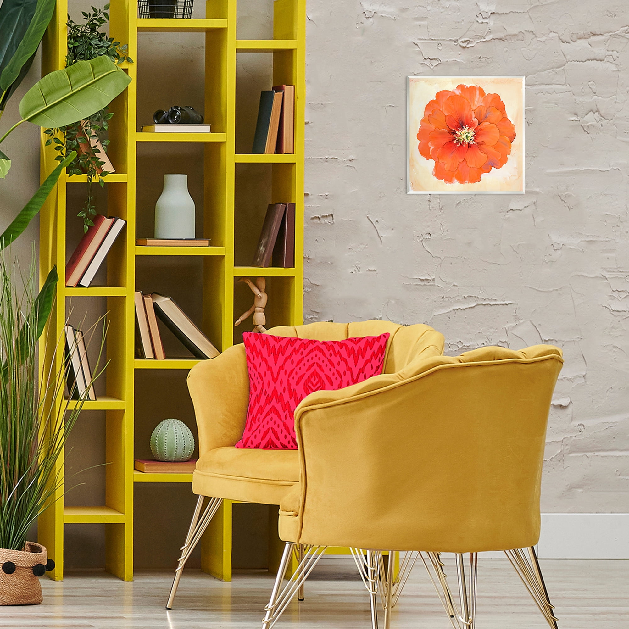 Stupell Industries Mixed Media Flowers Plants & Flowers Painting Unframed Art Print Wall Art, 12 x 12