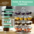 thumbnail image 3 of Nifty Solutions Nespresso Capsule Carousel – 40 Pod Capacity, Chrome, 3 of 8