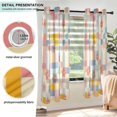 thumbnail image 3 of Yayeee Window Curtains Light Filtering 63"x42" Grommet Panel Pair Home Living Room Decor, Pink Floral, 3 of 7
