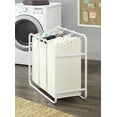 thumbnail image 2 of Whitmor Metal Triple Laundry Sorter with 3 Removable Bags - White & Canvas-15.8x33.5x30.7 Adult, 2 of 10