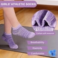 thumbnail image 5 of GENTABY 12 Pairs Girls Socks Cotton Ankle Socks For Kids 1-14 Years, 5 of 7