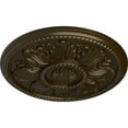 thumbnail image 3 of Ekena Millwork 18"OD x 1 3/4"P Edinburgh Ceiling Medallion (Fits Canopies up to 5 1/4"), Hand-Painted Green Gold, 3 of 6