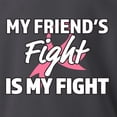 thumbnail image 6 of Wild Bobby My Friend's Fight Is My Fight | Breast Cancer Pink Ribbon Fight Family Support Awareness Unisex Boys Girls Graphic Youth T-Shirt, 6 of 6