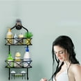 thumbnail image 6 of Junjian Hanging Shower Caddy, Simple Design Anti-Swing Shower Organizer, Stainless Steel Shower Shelves, over the Shower Head Bathroom Storage (Matte Black), 6 of 7
