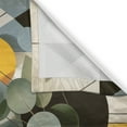 thumbnail image 2 of Ambesonne Eucalyptus Leaves Kitchen Curtains, Retro Branches, 55"x24", Orange Blue Grey Peach, 2 of 3