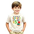 thumbnail image 2 of WERYOUNG Girls First Day Of School Shirts Short Sleeved Crewneck Cartoon Printed T Shirts Lightweight Knit Tees For Kids Back To School Stylish Top 8-9 Years, 2 of 3