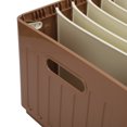 thumbnail image 4 of YAHHU Foldable Closet Organizer 9 Grids Wardrobe Clothing Storage Bin with Lid, Washable Stackable Folding Box for Pants, Sweaters, Shirts, Brown (10.0 x 15.7 x 8.1 in / 25.3 x 40 x 20.5 cm), 4 of 4