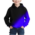 thumbnail image 2 of Sudadera con capucha para niño, con estampado de color, manga larga, informal, deportiva, con capucha, manga larga, sudadera con capucha, top con inserciones en los hombros, blusa de poliéster para ni, 2 of 7