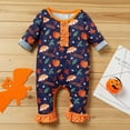 thumbnail image 4 of Enjoytime Newborn Boy Clothes Halloween Romper 1St Birthday Outfit Overalls Cute Jumpsuit for Cake Photograph Halloween Unisex Baby Clothes 0-12M, 4 of 7