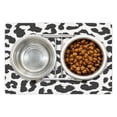 thumbnail image 1 of Safari Pet Mat for Food and Water, Leopard Cheetah Animal Print Kiss Shape Lipstick Mark Dotted Trend Art, Non-Slip Rubber Mat for Dogs and Cats, 18" X 12", by Ambesonne, 1 of 1
