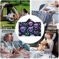 thumbnail image 6 of Gothic Skull Fleece Wearable Blanket for Adults with Halloween Themed Hooded Blanket Warm Cozy Bones Gift for Women, 6 of 6