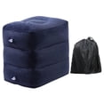 thumbnail image 1 of Reposapiés inflable de altura ajustable con bolsa de almacenamiento, almohada para piernas para viajes en avión, artículos esenciales de para, 1 of 8
