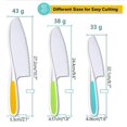 thumbnail image 3 of 3 Piece Kids Kitchen Baking Knife Set, Safe To Use, Firm Grip, Serrated Edges, Kids Knife, Protects Little Chef's , Perfect For Cutting Food And Veget, 3 of 5