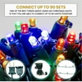 Holiday Spirit 50 LED Mini String Lights | Indoor/Outdoor Xmas Decor ...