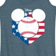 thumbnail image 3 of Disney - Americana - Mickey Baseball Flag Diamond - Women's Racerback Tank Top, 3 of 5