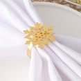 thumbnail image 5 of 12pcs Christmas Snowflake Napkin Ring Xmas Napkin Rings Holder Buckle Christmas Napkin Ring Metal Round Serviette Buckle for Christmas Wedding Party Table Decoration Supplies, 5 of 6