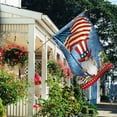 thumbnail image 6 of Welcome American Gnomes House Flag 4th of July Patriotic Memorial Day Independence Day Yard Outdoor Decoration 28x40 inch, 6 of 6