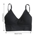 thumbnail image 4 of Qarigey Tops cortos sexys para mujer, Top de tubo, ropa de calle femenina, camisola sin mangas sin costuras Ropa interior negro, 4 of 6