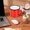 thumbnail image 4 of Mdesiwst 350ml Water Mug Exquisite Retro Style Metal Universal Round Edge Milk Cup for Home, 4 of 8