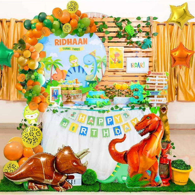AYUQI Dinosaur Party Supplies, Dinosaur Balloon Arch, Dinosaur Birthday  Party Decorations for Dino Themed Kid's Party Celebration