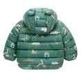 thumbnail image 2 of Eashery Boys Winter Puffer Jacket Little Big Boys Spring Autumn Denim Jacket Fall Winter Pullover Tops Boys' Outerwear Jackets (Green,18-24 Months), 2 of 3